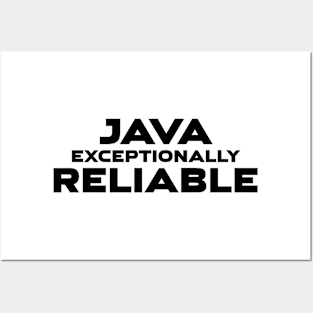 Java Exceptionally Reliable Programming Posters and Art